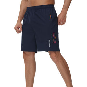 2025 Hot Sale Men's Summer Sporty Solid Sports Shorts Breathable Quick-Drying Loose <b>Elastic</b> Waist Beach Casual Style - Product Image 1