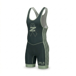 Custom Logo Wrestling Singlet | Heat Transfer Printed Weightlifting & Wrestling Singlet | Spandex Polyester Anti-Wrinkle Singlet - Product Image 4