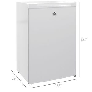 Small 3 Cu Ft Upright Freezer with Reversible Single Door Adjustable Thermostat Class Energy Efficiency for Home Apartment Hotel - Product Image 3
