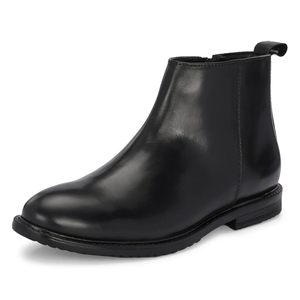Nueva Llegada: Botas Chelsea de Cuero para Hombre, Formales de Negocios, con Aumento de Altura, Punta Cuadrada, Sin Cordones, Absorción de Impactos - Product Image 2