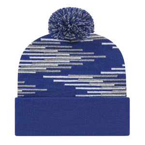 Bonnet en tricot unisexe de couleur unie pour l'hiver Logo brodé personnalisé à la mode et chaud pour hommes femmes-pour les voyages d'affaires à la plage - Product Image 1