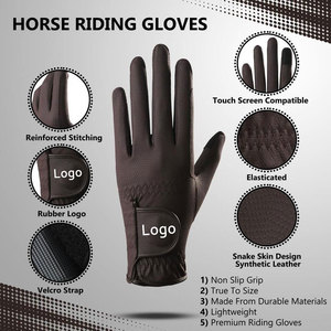Black PU Golf <b>Glove</b> Wrist-Length Full Finger Durable Casual Winter Ski Quick Dry Eco-Friendly Sports - Product Image 3