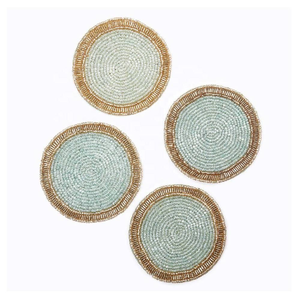 Nuevo Producto en Oferta, Posavasos de Cuentas Personalizables Ecológicos de Alta Calidad Hechos a Mano en India - Product Image 5