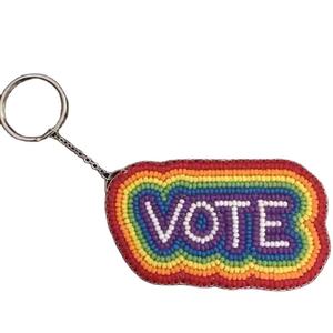 Llavero con Cuentas de Pájaro, Nuevo Llavero para Coche con Hermoso Diseño de Bordado a Mano - Product Image 1