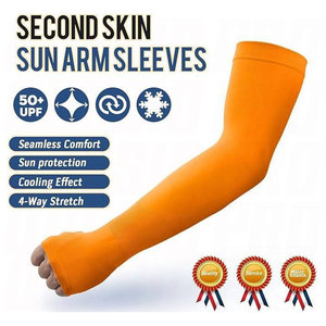Manchons de compression anti-UV pour hommes et femmes, manches de sport d'été, protection solaire respirante et rafraîchissante, couvre-bras élastique - Product Image 5