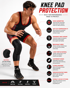 Breathable Spandex Nylon Thin Sports Knee Pads Built-in <b>Spring</b> Support Structure Adjustable <b>Compression</b> Wrap for Volleyball - Product Image 6