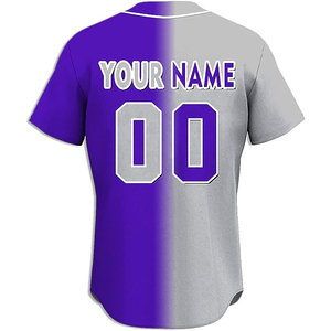 2024 New Custom Logo Design Stripe <b>Baseball</b> Uniform Wholesale Plain Sublimation Team Club Softball <b>Baseball</b> Jerseys - Product Image 4