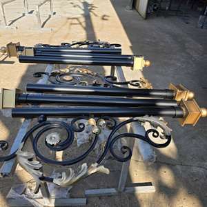 ราวบันไดเหล็กดัดและเหล็กกล้าไร้สนิมสำหรับบันได พร้อมการเคลือบผิวป้องกันสนิม ทนทานด้วยการเคลือบผิวด้วยสีฝุ่น ดีไซน์ทันสมัย - Product Image 6