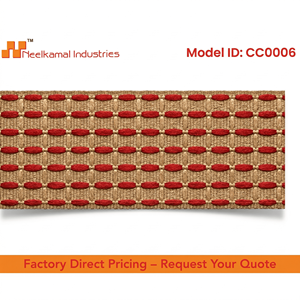 Cinta Decorativa de 25 mm de Neelkamal Industries con Diseño de Costura Roja para Manualidades, Envoltura de Regalos y Elaboración de Lazos - Product Image 6