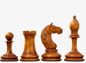 Piezas de ajedrez con peso estilo Botvinnik de la era soviética de Antonio Fabiano de 1933, en ébano y madera de boj antiguo, altura del rey de 3.8 cm, al mejor precio. - Product Image 3