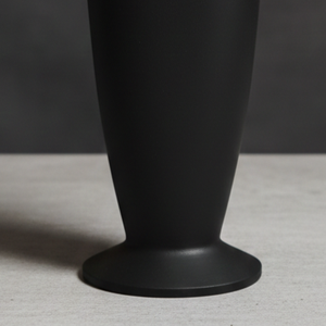 Luxury Slim <b>Matte</b> Black Metal Flower Vase Elegant Handcrafted Modern Home Decor <b>Table</b> Centerpiece Single Unit Only - Product Image 5