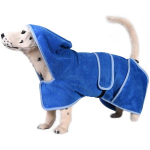 Sweat à capuche pour chien en molleton de coton bleu personnalisé avec capuche et poche |   Couverture Douce et Chaude Toutes Saisons pour Chiens de Petite, Moyenne et Grande Taille - Product Image 1