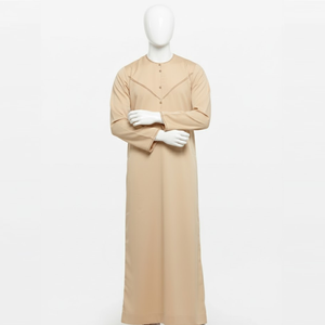 เสื้อผ้าอิสลามคุณภาพสูงสำหรับผู้ชาย สไตล์คูเวตสมัยใหม่ ชุดคลุมอาหรับแบบซาอุดี ผ้ามันเงา แฟชั่นมุสลิม โทบ ระบายอากาศได้ดี ไซส์ใหญ่ - Product Image 2