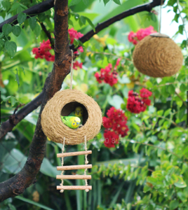 Nichoir pour oiseaux en noix de coco naturelle / Bols en coquille de noix de coco pour nids d'oiseaux fabriqués par Green Future Vietnam / Substrat en fibre de noix de coco pour nids d'oiseaux - Product Image 5