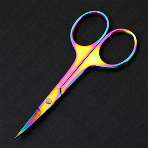 Ciseaux à ongles en acier inoxydable arc-en-ciel de qualité supérieure, lame droite, pointe acérée, outil de manucure et pédicure de précision - Product Image 6