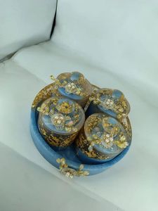 Pot en résine fait main de qualité supérieure avec couvercle pour bonbons, bijoux, rangement de cuisine, cosmétiques, fabrication de bougies et décoration intérieure - Product Image 4