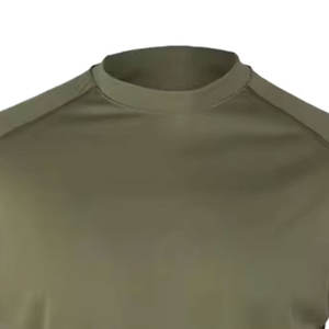 Camiseta de hombre de lujo con logo personalizado, 120 gramos, 100% algodón, estampada, de color sólido, cuello redondo, manga corta, bordada. - Product Image 5