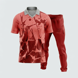 T-Stitch Lab Unisex Sublimated Pickleball Uniform Short Sleeve for Shirt Elastic Waist <b>Pants</b> Quick Dry Geometric Print Custom - Product Image 3