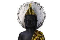 Statuette de Bouddha en résine, faite à la main, Feng Shui, statue religieuse, décoration de table, sculpture artistique pour salon