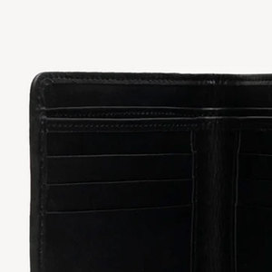 Portefeuille en cuir de vachette haut de gamme pour homme, portefeuille en cuir à poils, portefeuille fin fait main, portefeuille bifold, cuir véritable de qualité - Product Image 5