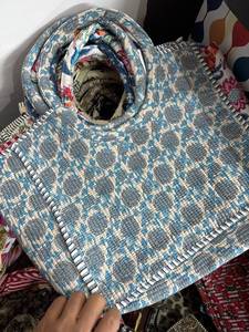 Bolso tote acolchado Jaipuri, bolso de hombro de algodón, bolso tote grande para viaje y playa - Product Image 5