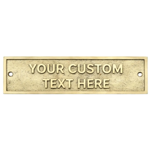 Personalised Cast Brass Door Sign <b>Plaque</b> Modern Design Water Resistant Long Durable for School Apartment - Product Image 2