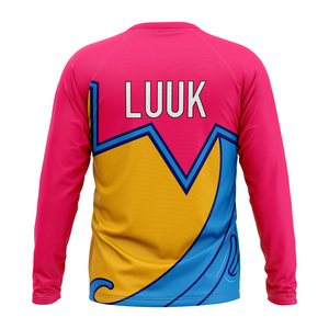 เสื้อผู้ชายแบบสั่งทำพิเศษ โพลีเอสเตอร์ 100% แขนยาว เป็นมิตรต่อสิ่งแวดล้อม แห้งเร็ว พิมพ์ลายโลโก้ด้านหน้า คอกลม เสื้อรัดรูป - Product Image 3