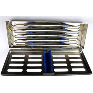 6Pcs Manual Dental Composite Resin Filling Spatula Titanium Plated Head Reusable Resin Filler Set Thick By <b>Blush</b> Surgical - Product Image 1