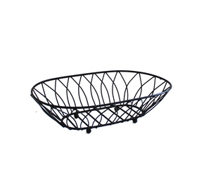Panier en métal rond personnalisé pour le rangement de la cuisine, accessoires de cuisine et présentoir décoratif pour comptoir - Product Image 1