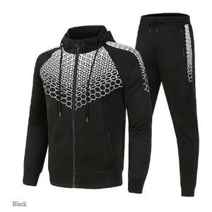 Fabricant OEM, vêtements de sport pour hommes imprimés par sublimation, survêtement en coton French Terry, survêtement d'entraînement à fermeture éclair pour hommes - Product Image 3