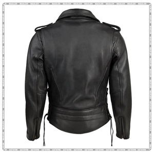 Nouvelle arrivée Veste de motard classique personnalisée pour hommes Design en cuir de course à la mode pour la moto d'été et d'hiver Option grande taille - Product Image 2