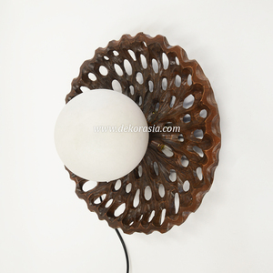 Luxury Elura Teak Wood LED Wall Lamp Modern Decorative Style for Home Interior Bedroom Living Room Hotel - Product Image 2