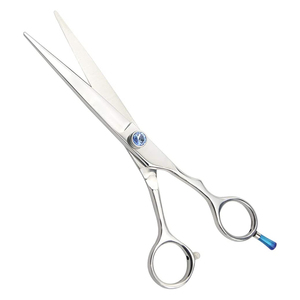 Premium Professional Grooming Straight <b>Scissors</b> Mirror Finish Straight Blade Pet Hair Cutting Shears with Luxury Screw By Tegra - Product Image 1