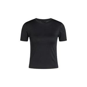 Directamente de fábrica Algodón Sensación Color sólido Personalizado 100% Poliéster Mujeres Tallas grandes Espacios en blanco Camisetas de mujer de Bangladesh - Product Image 3