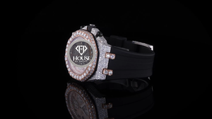 นาฬิกาข้อมือสแตนเลสสตีลแบบ Iced Out ประดับเพชร VVS Moissanite หรูหรา สไตล์โครโนกราฟ ฮิปฮอป สำหรับผู้ชาย - Product Image 4