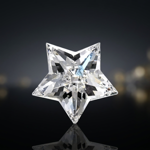 Diamant de laboratoire de qualité supérieure en forme d'étoile, couleur D-F, polissage excellent, clarté CVD VVS-VS, pour la fabrication de bijoux pour femmes et les créations personnalisées - Product Image 1