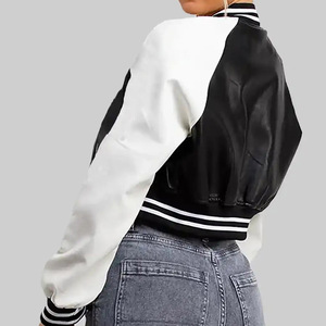 Chaqueta Varsity Personalizada Premium, Chaqueta de Béisbol Letterman, de Lana y Cuero, Estilo Urbano, Bordada, Proveedor de Fábrica OEM, Desmontable - Product Image 6