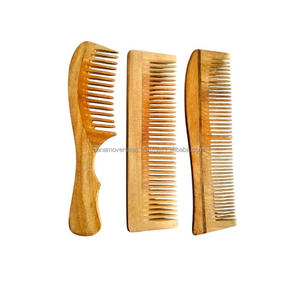 Peine de madera artesanal de primera calidad |   Peine de Dientes Anchos para Cabello Natural - Product Image 3