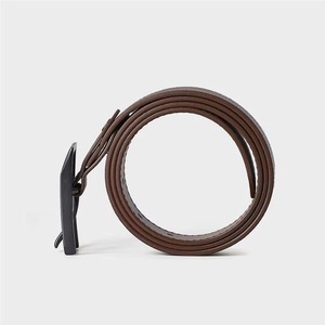 Ceintures en cuir véritable pour hommes à boucle en acier, personnalisables à faible MOQ, pour tenues décontractées, habillées ou de luxe, ajustables à la taille - Product Image 3