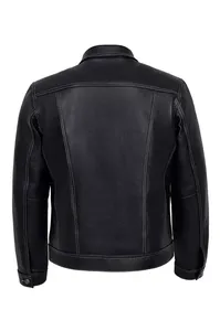 Premium Quality <b>Genuine</b> <b>Leather</b> <b>Jacket</b> for Men 2026 New Arrival <b>Leather</b> <b>Jacket</b> Manufacturer Supplier - Product Image 4