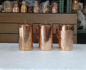 Service de table en cuivre Royal Heritage avec verres, fabricant d'exportation premium en Inde - Product Image 2