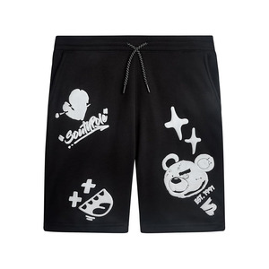 Pantalones Cortos Deportivos para Hombre - Pantalones Cortos de Entrenamiento con Estampado de Oso, de Mezcla de Algodón Suave y Transpirable, con Bolsillos - Product Image 1