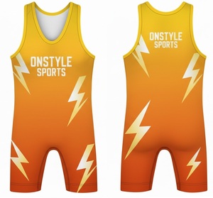 Factory Wholesale ONSTYLE SPORTS Sublimation Running Marathon Singlet Set Polyester Fiber Mesh 220g Custom Men Anti-Bacterial - Product Image 3