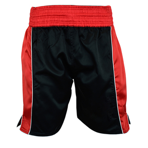 Shorts de boxe bleus pour hommes, ceinture blanche, bande latérale, séchage rapide, extensibles, respirants, légers, en polyester, arts martiaux, adultes - Product Image 4