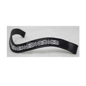 Banda hecha a mano de cuero de grano superior, banda para la frente de caballo, canal vacío, banda para la frente con diamantes de imitación multicolor personalizados, cadena - Product Image 6