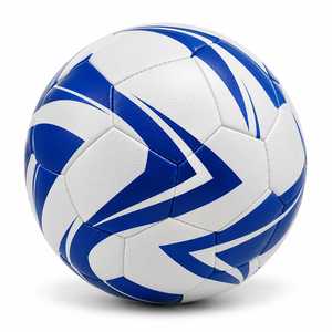 Balón de Fútbol ESTRELLA INTERNATIONAL, Color Turquesa Blanco con Patrón de Rayas Curvas, Talla 5, para Entrenamiento en Interiores/Exteriores, Ligero - Product Image 2