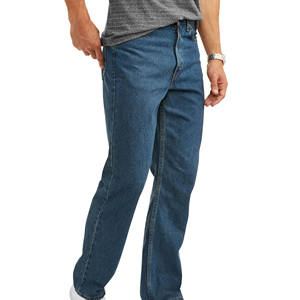 High Quality Custom Denim Pants <b>Men's</b> Casual Classic Loose Fit Pants Vintage Trousers For <b>Men</b> Denim Pants For Sale - Product Image 4
