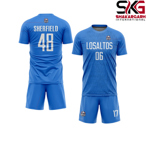 Ensemble de maillots de football personnalisés 100% polyester, uniforme de football, impression à chaud du nom et du numéro de l'équipe, maillot et short - Product Image 2