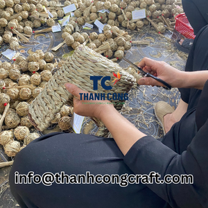 ตะกร้าผักตบชวาสานมือสำหรับเก็บของจำเป็นสำหรับเด็ก - Product Image 4