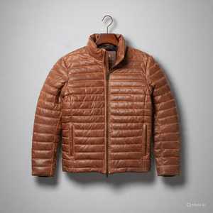 Leather Bomber <b>Jacket</b> <b>Summer</b> Streetwear Zipper Closure Stand Collar Solid Pattern Canvas Fabric - Product Image 6
